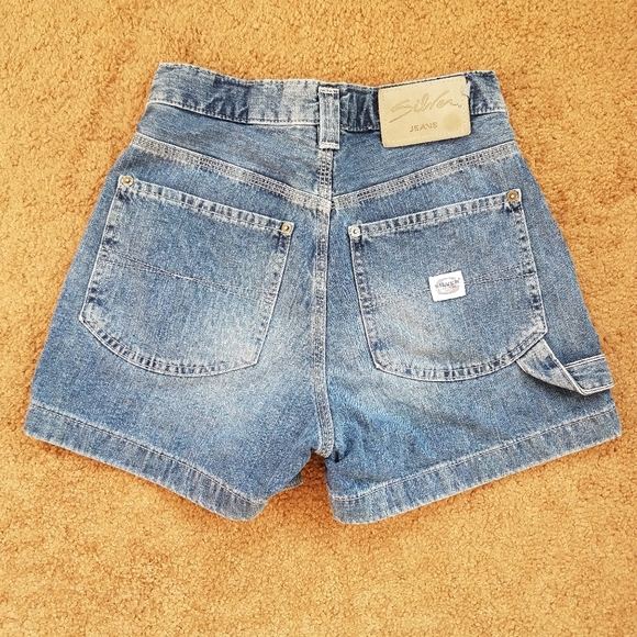 Vintage Silver Jeans High Waist Jean Shorts - Picture 6 of 12